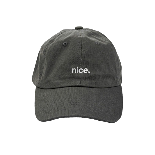 Nice Dad Hat - Dark Grey