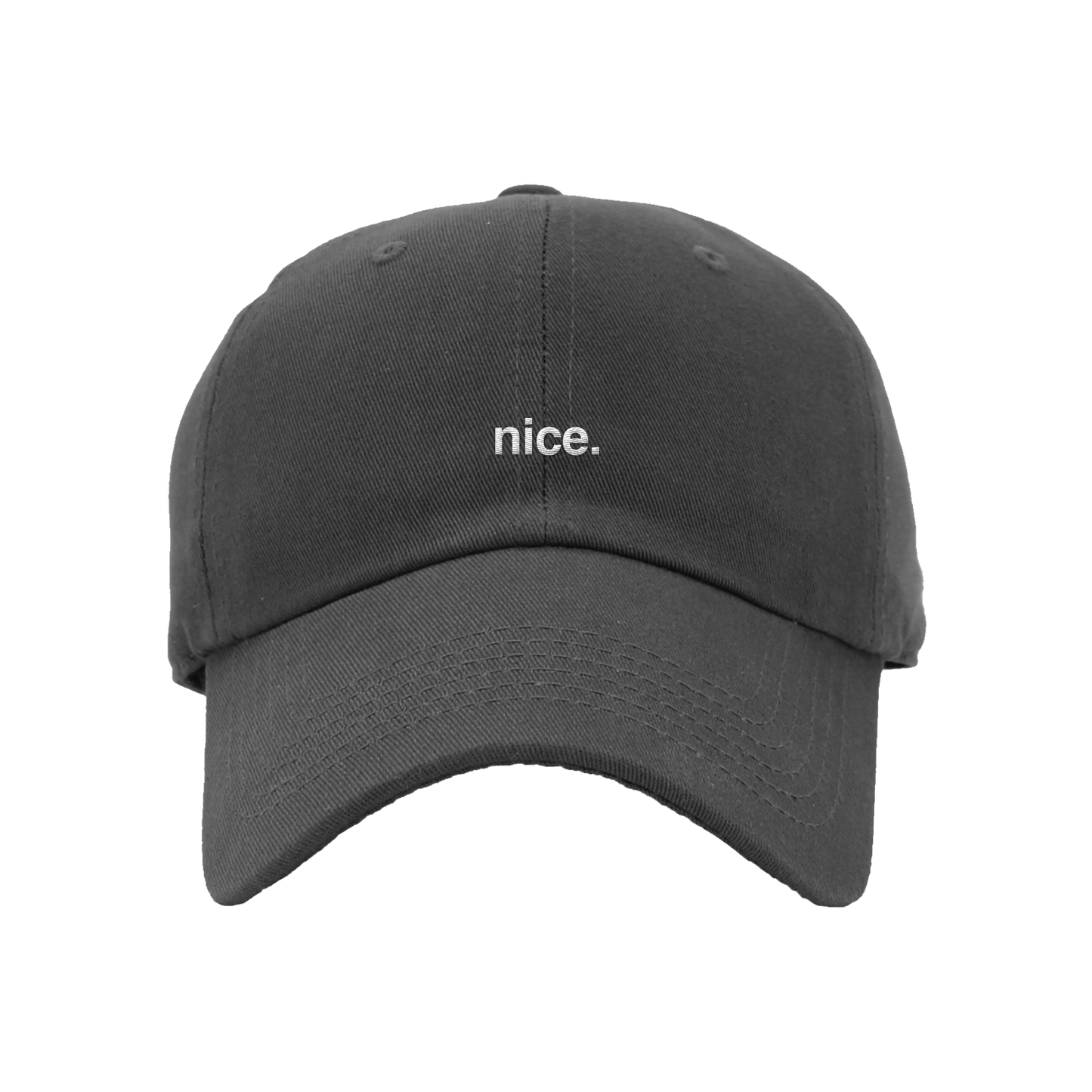 Nice Dad Hat - Dark Grey